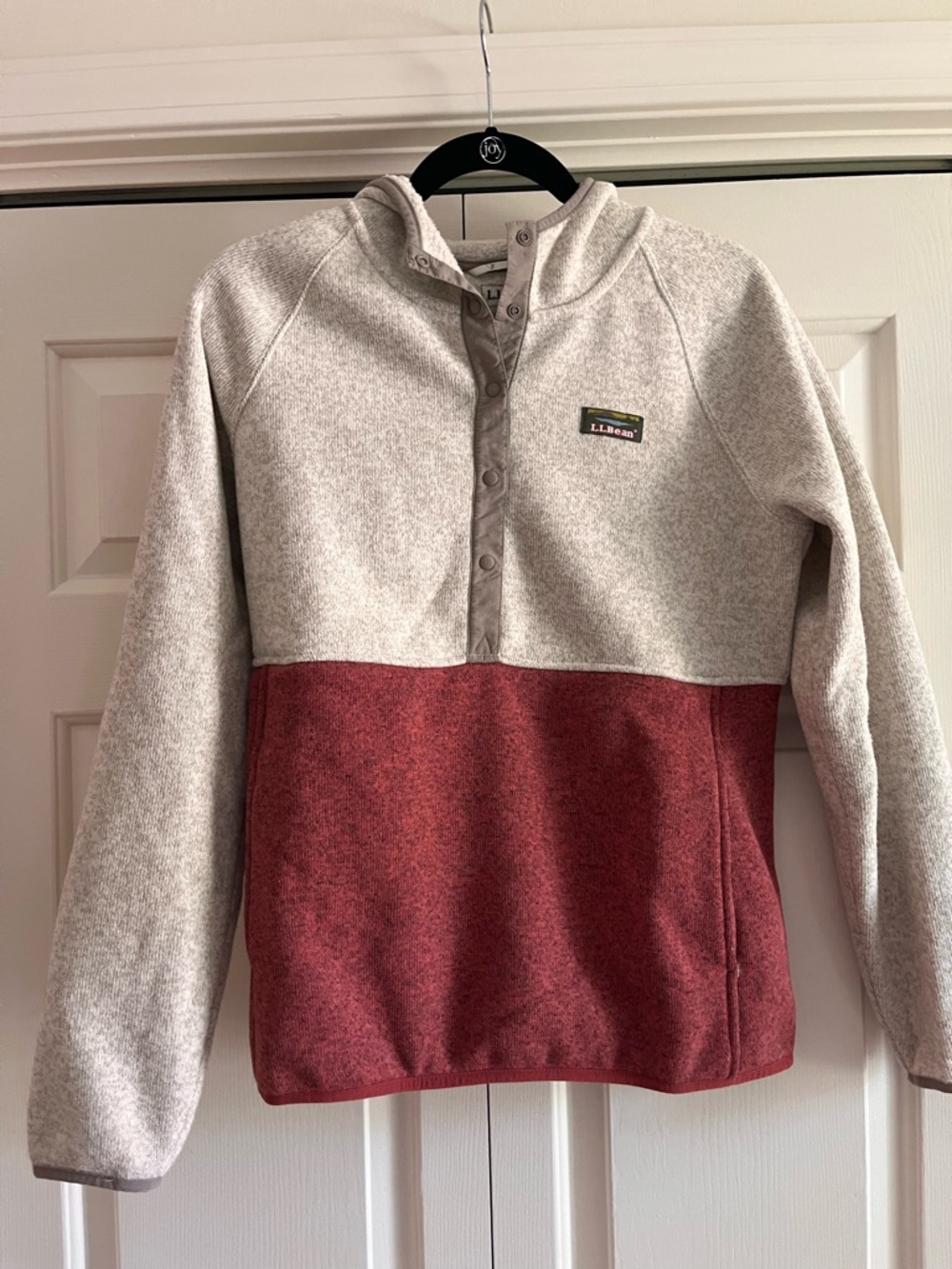 L.L.Bean Cream Sherpa Fleece Pullover